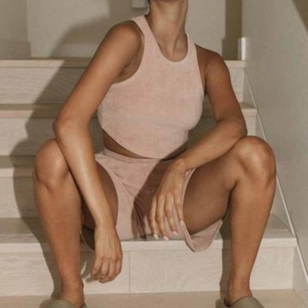 Saski Collection Terrycloth Crop Top